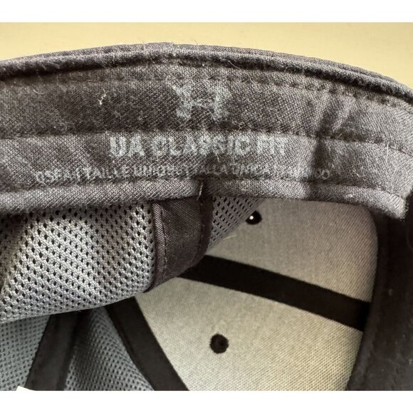 Under Armour Baseball Cap Black Adjustable Strapback Gel Logo Youth One Size - Picture 7 of 7